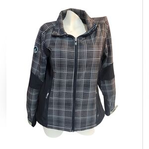 Point Zero Women's Black and White Plaid Jacket
